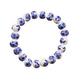 Blue Posy Pearl Bracelet